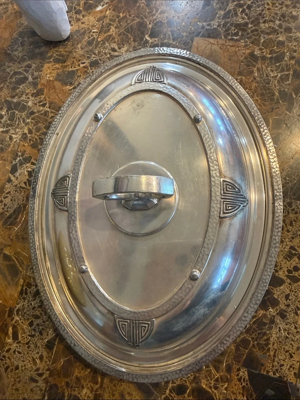 Art Deco Knickerbocker Sheffield Silver-plated Covered Serving Dish 1930 -1940’s